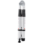 VEVOR Telescoping Ladder, 12.5FT A-Shape Aluminum Extension Ladder Lightweight, Multi-button Retraction Collapsible Ladder, 375 LBS Capacity w/ Stabilizer Bar, Multi-Purpose Ladders for RV, Camper