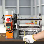 VEVOR Automatic Wire Stripping Machine, 1.5 mm-40 mm Electric Motorized Cable Stripper, 750W, 30m/min Wire Peeler with Visible Stripping Depth Reference, 10 Channels for Scrap Copper Recycling