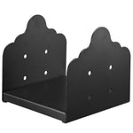 VEVOR 8x8 Post Base 2 Pcs, Inner Size 7.9x7.5 inch / 200x190 mm Post Brackets, Heavy Duty Carbon Steel Decking Posts, Wood Posts Brackets for Pavilion Deck Railing Support Deck Base Plate, Black
