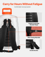 VEVOR Battery Powered Backpack Sprayer 15.1 L Tank 0-90 PSI Adjustable Pressure