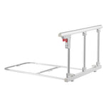 VEVOR Foldable Bed Rail for Elderly, 70 cm Bedside Assist Rail with Fixing Strap, Adjustable Height Pipe Bedside Cane, High-Strength Metal Senior Bed Bar, Hand Guard Grab Fits King, Queen, Full, Twin