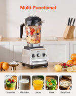 VEVOR Blender for Smoothies, 85 oz 1600W, Professional Blender with Powerful Motor, Multi-Functional Food Processing Blender for Smoothie/Milkshake/Juice, Fits for Kitchen