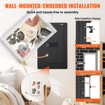 VEVOR 65 cm Tall Wall Safe 3-Tier Hidden Safe with Keypad Shelves & Key Holders