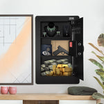 VEVOR 65 cm Tall Wall Safe 3-Tier Hidden Safe with Keypad Shelves & Key Holders