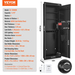 VEVOR 109 cm Tall Wall Gun Safe 4-Tier Hidden Gun Safe with Keypad & Fingerprint