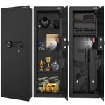 VEVOR 109 cm Tall Wall Gun Safe 4-Tier Hidden Gun Safe with Keypad & Fingerprint