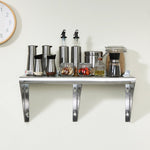 VEVOR 72" x 18" Stainless Steel Wall Mounted Shelf Kitchen Restaurant Shelving