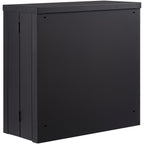 VEVOR Foldable Wall Cabinet, Metal Garage Locker Mounted 660 mm Small Tool Chest 108.8 kg Loading Capacity Adjustable Shelf Magnetic Door File for Warehouse Office Home Black