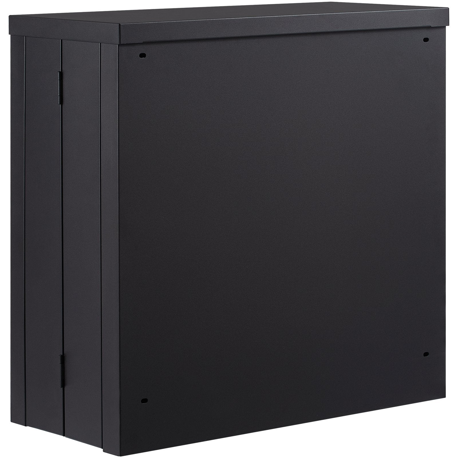 VEVOR Foldable Wall Cabinet, Metal Garage Locker Mounted 660 mm Small Tool Chest 108.8 kg Loading Capacity Adjustable Shelf Magnetic Door File for Warehouse Office Home Black