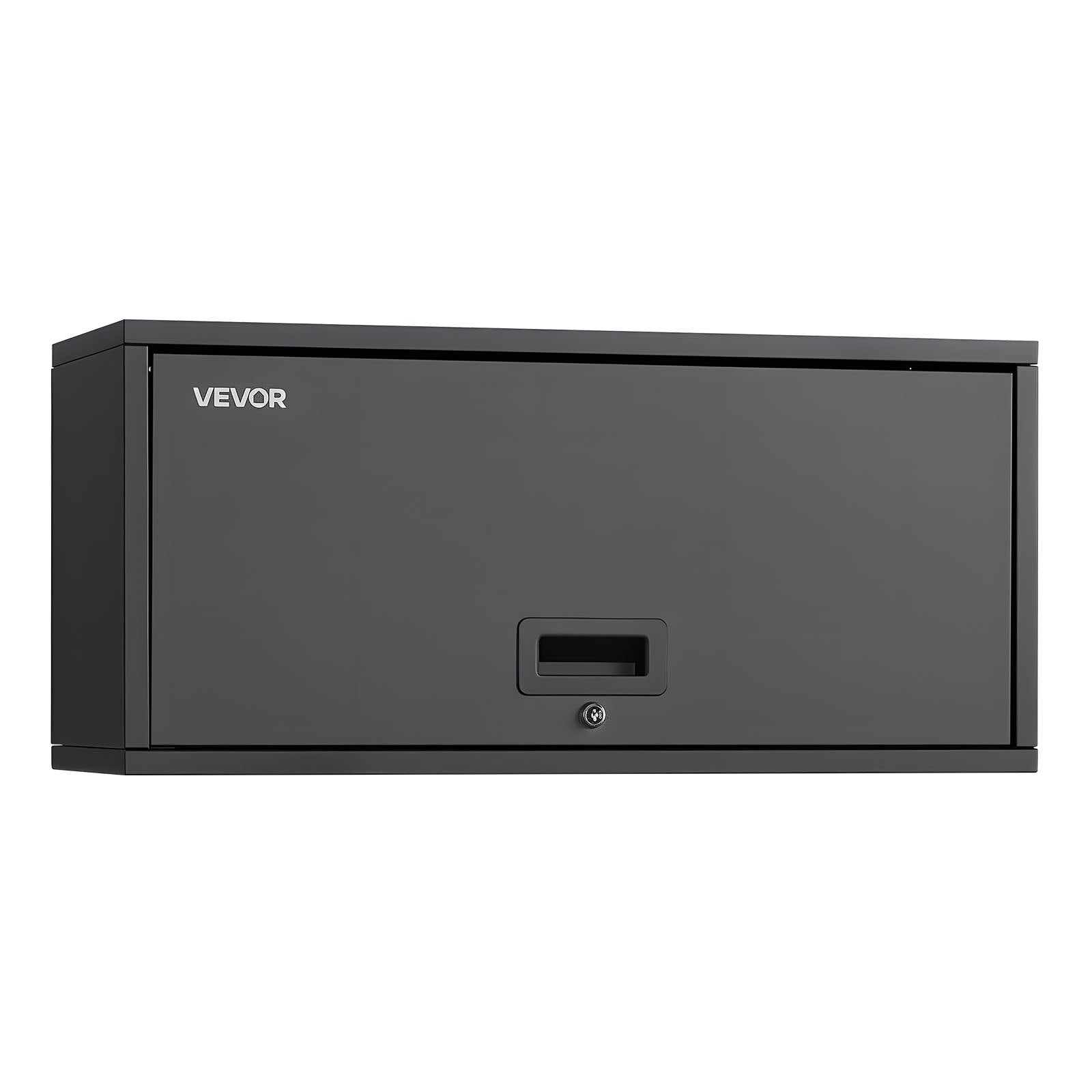 VEVOR Metal Wall Cabinet, 77W x 30.5D x 35.6H cm, Floating Garage Tool Cabinet with Up-Flip Door, 54.5 kg Load per Shelf, Fit for Garage, Basement, Kitchen, Warehouse, Assembly Required