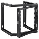 VEVOR 9U Wall Mount Rack 150 lbs/68.04 kg Open Frame Server Network Rack Black 530x450x520mm