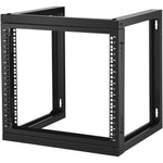 VEVOR 9U Wall Mount Rack 150 lbs/68.04 kg Open Frame Server Network Rack Black 530x450x520mm