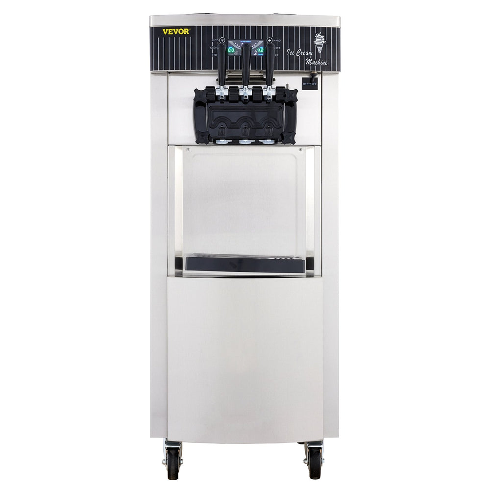 VEVOR Soft Ice Cream Machine 2200W Commercial Vertical Soft Ice Cream Maker Machine 5.3 to 7.4 Gallons per Hour Ice Cream Machine for Restaurants Bars Cafes Bakeries