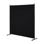 VEVOR Room Divider, Single Panel Room Divider, 6FT Privacy Screen Indoor, Partition Divider for Room Separation, Freestanding Room Divider Panel for Office, Bedroom, Black