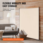 VEVOR Room Divider, Single Panel Room Divider, 6FT Privacy Screen Indoor, Partition Divider for Room Separation, Freestanding Room Divider Panel for Office, Bedroom, Beige