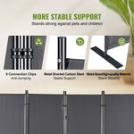 VEVOR Room Divider 4-Panel Folding Privacy Screen 224 cm x 30 cm x 171 cm Dark Gray
