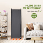 VEVOR Room Divider 4-Panel Folding Privacy Screen 224 cm x 30 cm x 171 cm Dark Gray