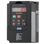 VEVOR VFD 1HP, 0.75KW, 3.5A, 1 or 3 Phase 220V Input to 3 Phase 220V Output Variable Frequency Drive, 40-60Hz Input, 0-400Hz Output VFD for Spindle Motor CNC Speed Control