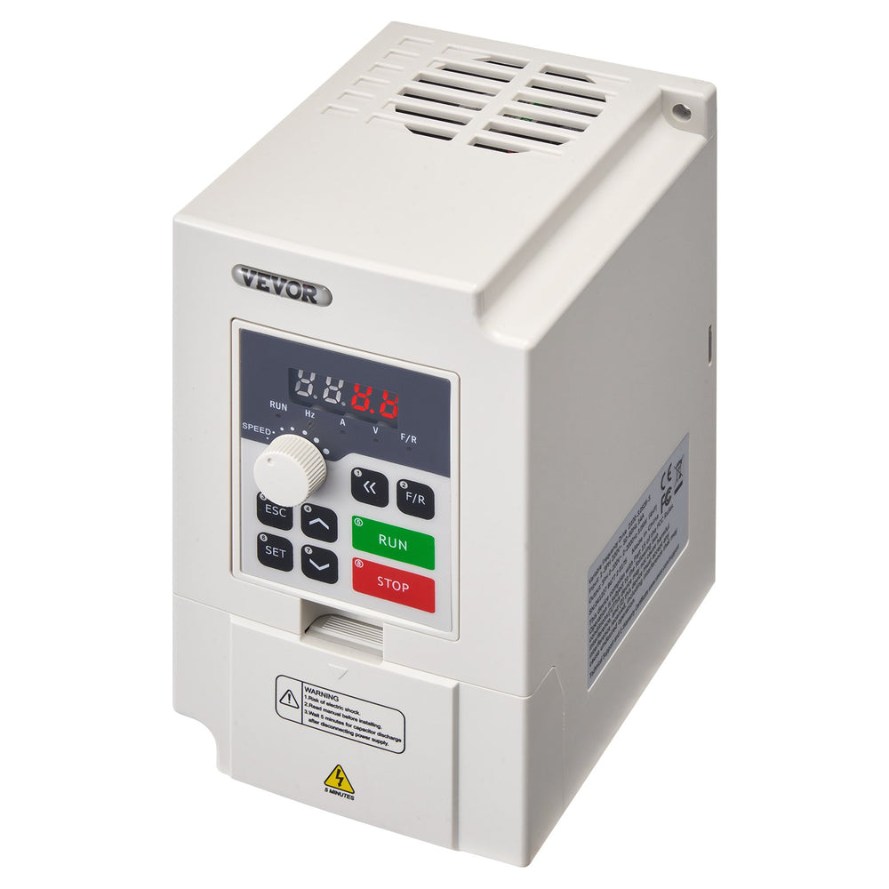 VEVOR VFD 4HP, 3KW, 14A, 1 or 3 Phase AC 220V Input to 3 Phase AC 0~220V Output Variable Frequency Drive, 50/60Hz Input, 0-2000Hz Output VFD for Spindle Motor Speed Control