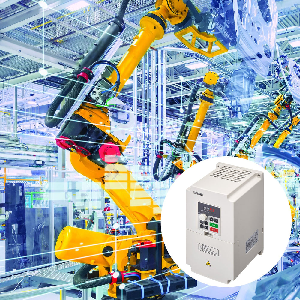 VEVOR VFD 5HP, 4KW, 18A, 1 or 3 Phase AC 220V Input to 3 Phase AC 0~220V Output Variable Frequency Drive, 50/60Hz Input, 0-2000Hz Output VFD for Spindle Motor Speed Control