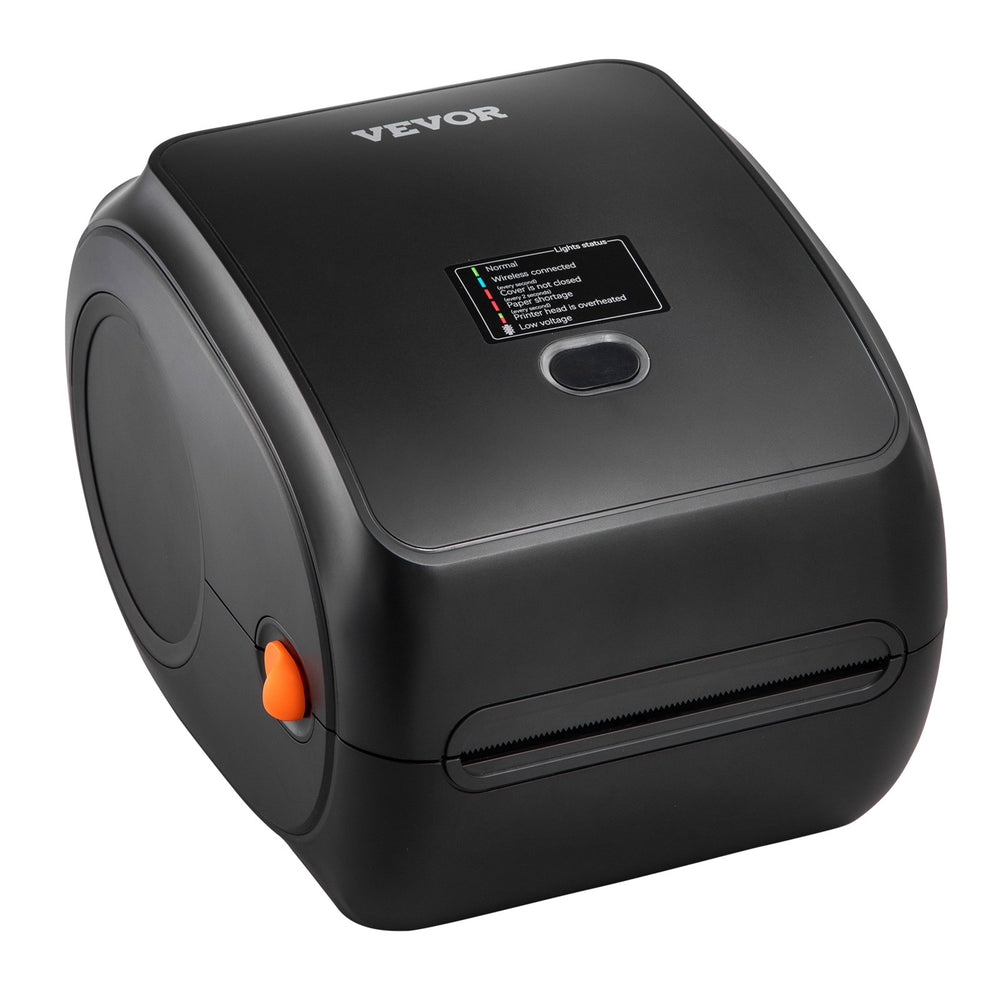 VEVOR Thermal Label Printer, 300DPI for 4x6 Mailing Packages, Wireless Bluetooth & Automatic Label Recognition, Support Windows/MacOS/Linux/Android/IOS, Compatible with Amazon, eBay, Etsy,etc