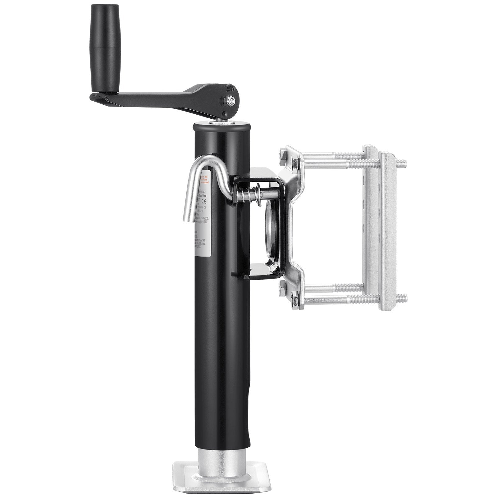 VEVOR Trailer Jack, 2000 lbs Dynamic Load Capacity, Heavy Duty Swivel Bolt-on Trailer Jack, 10" Lift Trailer Jack Stand with Handle for RV Trailer, Horse Trailer, Utility Trailer, and Yacht Trailer