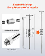 VEVOR Inner CV Axle Puller Tool Set with Slide Hammer & 49mm 64.5mm CV Joint Fork Adapter, Inner CV Joint Removal Tool Kit, Heavy Duty Front Wheel Drive Axle Puller Slide Hammer Set for Most Vehicles