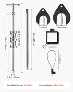 VEVOR Inner CV Axle Puller Tool Set with Slide Hammer & 49mm 64.5mm CV Joint Fork Adapter, Inner CV Joint Removal Tool Kit, Heavy Duty Front Wheel Drive Axle Puller Slide Hammer Set for Most Vehicles