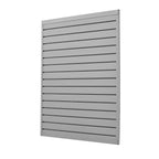 VEVOR Slat Wall Paneling, 4 x 4 ft, PVC Garage Slatwall with Modular Design, Grey Slat Wall Easy-to-Install Adjustable Slatwall Panel with Coupling Structure & DIY Cutting, Fits for Storage & Display
