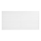 VEVOR Slat Wall Paneling, 8 x 4 ft, PVC Garage Slatwall with Accessories, White Slat Wall Easy-to-Install Adjustable Slatwall Panel with Coupling Structure & DIY Cutting, Fits for Storage & Display