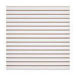 VEVOR Slat Wall Paneling, 4 x 4 ft, MDF Garage Slatwall with Modular Design, White Slat Wall Easy-to-Install Adjustable Slatwall Panel with Coupling Structure & DIY Cutting, Fits for Storage & Display