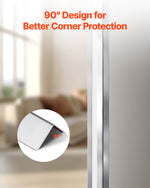 VEVOR Stainless Steel Wall Corner Protector, 50 x 50 x 1217 mm, 10 Pack Metal Corner Guards, 304 Stainless Steel Edge Trim 90-Degree Angle for Home,Office,Commercial Wall Protection, with 3m Tape