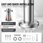 VEVOR 100.1 cm Handrails for Outdoor Steps 2 Crossbars Staircase for Porch Deck