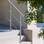 VEVOR 100.1 cm Handrails for Outdoor Steps 2 Crossbars Staircase for Porch Deck