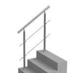 VEVOR 100.1 cm Handrails for Outdoor Steps 2 Crossbars Staircase for Porch Deck