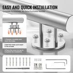 VEVOR 149.9 cm Handrails for Outdoor Steps Staircase for Porch Deck Side-mount