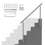 VEVOR 149.9 cm Handrails for Outdoor Steps Staircase for Porch Deck Side-mount