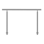VEVOR 149.9 cm Handrails for Outdoor Steps Staircase for Porch Deck Side-mount