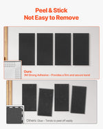 VEVOR 4 PCS Acoustic Panels, 2 inch Thick 23.6 x 11.8 inch Fiberglass Sound Absorbing Panels, Self-adhesive Soundproof Wall Boards, for Studios, Office, Home Theater,Meeting Room, Black