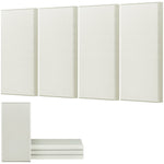 VEVOR 4 PCS Acoustic Panels, 2 inch Thick 23.6 x 11.8 inch Fiberglass Sound Absorbing Panels, Self-adhesive Soundproof Wall Boards, for Studios, Office, Home Theater,Meeting Room, Beige