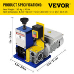VEVOR Electric Wire Stripping Machine  Φ1.5mm~Φ25mm 180W Portable Automatic Wire Stripper Cable Single Phase Wire Stripping Machine with An Extra Blade for Scrap Copper Recycling