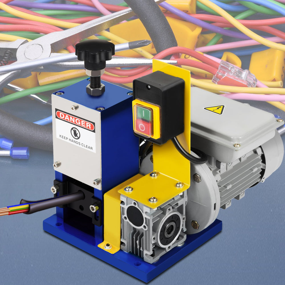 VEVOR Electric Wire Stripping Machine  Φ1.5mm~Φ25mm 180W Portable Automatic Wire Stripper Cable Single Phase Wire Stripping Machine with An Extra Blade for Scrap Copper Recycling