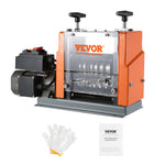 VEVOR Automatic Wire Stripping Machine, 1.5mm-25mm Electric Motorized Cable Stripper, 60 W, Wire Peeler with Visible Stripping Depth Reference, 6 Round & 1 Flat Channels for Scrap Copper Recycling