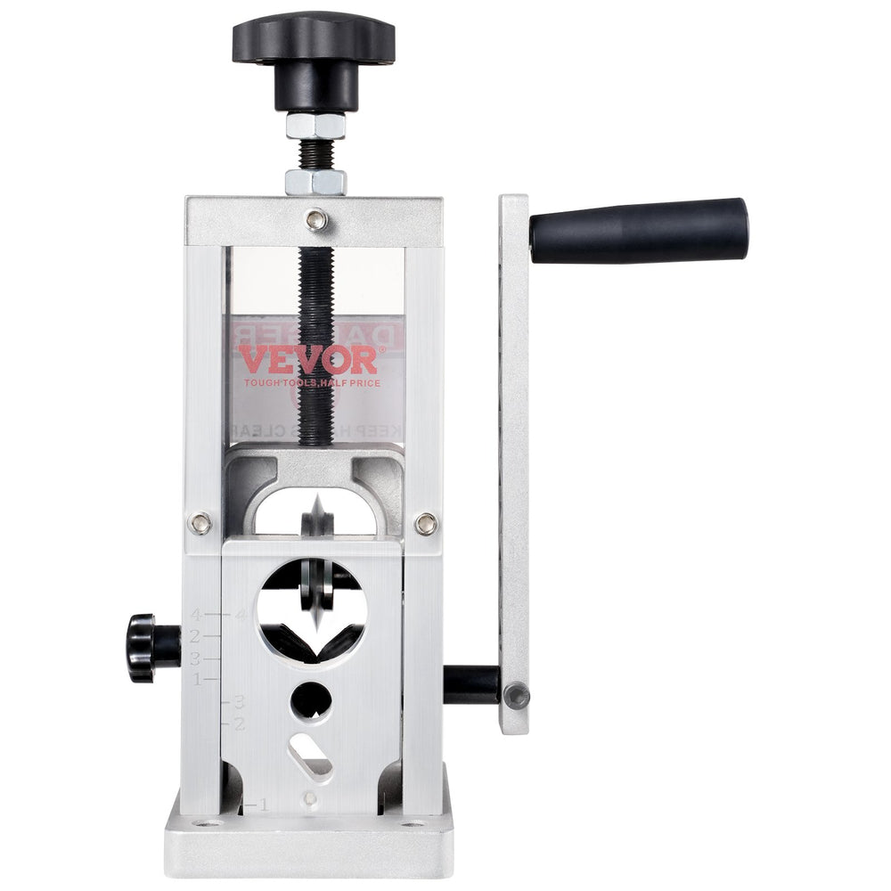 VEVOR Manual Wire Stripping Machine, 1.5mm-40mm Copper Stripper with Hand Crank or Drill Powered, Visible Stripping Depth Reference, Portable Aluminum Frame Wire Peeler for Scrap Copper Recycling