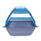 VEVOR Beach Tent Sun Shelter for 4 Person, UPF 50+ Protection, Portable Sun Shade Canopy with Carrying Bag & Sand Pockets, Lightweight and Easy Setup Beach Umbrella for Camping Fishing Outdoor Picnic