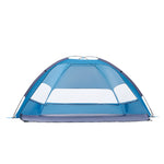 VEVOR Beach Tent Sun Shelter for 4 Person, UPF 50+ Protection, Portable Sun Shade Canopy with Carrying Bag & Sand Pockets, Lightweight and Easy Setup Beach Umbrella for Camping Fishing Outdoor Picnic
