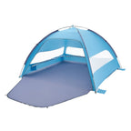 VEVOR Beach Tent Sun Shelter for 6 Person, UPF 50+ Protection, Portable Sun Shade Canopy with Carrying Bag & Sand Pockets, Lightweight and Easy Setup Beach Umbrella for Camping Fishing Outdoor Picnic