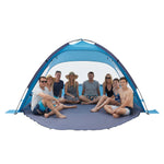 VEVOR Beach Tent Sun Shelter for 8 Person, UPF 50+ Protection, Portable Sun Shade Canopy with Carrying Bag & Sand Pockets, Lightweight and Easy Setup Beach Umbrella for Camping Fishing Outdoor Picnic