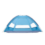 VEVOR Beach Tent Sun Shelter for 8 Person, UPF 50+ Protection, Portable Sun Shade Canopy with Carrying Bag & Sand Pockets, Lightweight and Easy Setup Beach Umbrella for Camping Fishing Outdoor Picnic