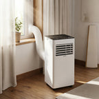 VEVOR Portable Air Conditioner, 7000 BTU 2kW 3-in-1 Standing Cooling Ac Unit, LED Touch Panel & Remote Control, 24h Timer, Cooling/Dehumidifier/Fan Mode for Room Indoor, White, Energy Efficiency: A